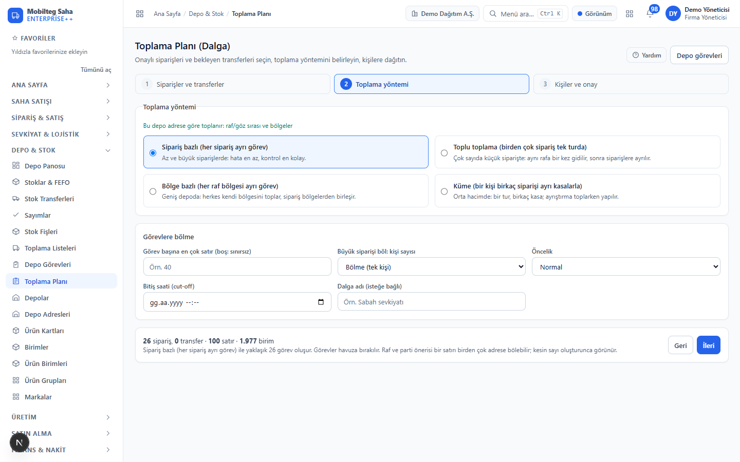 Waveplanning: welke orders, met welke methode, voor wie